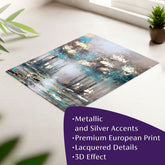 Moderan slika na platnu s motivom drveće, šuma, eterična atmosfera, priroda i mirna atmosfera | Poster za zid s EXTRA efektom - Norsewood – glavna