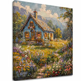 Slika pejzaža na platnu Ljetno skrovište