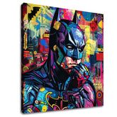 Moderan slika na platnu s motivom Batman: Grafická ikona, energična atmosfera, pop kultura | Slika Batman: Grafická ikona – glavna