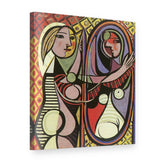 Slika na platnu Djevojka pred ogledalom – Pablo Picasso, 3D prikaz