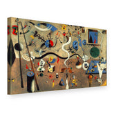Slika na platnu Harlekinov karneval – Joan Miró, 3D prikaz