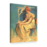 Slika na platnu Kafa – Alfons Mucha, 3D prikaz