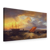 Slika na platnu Sheerness iz luke Nore – William Turner, 3D prikaz