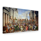 Slika na platnu Svadba u Kani Galilejskoj – Paolo Veronese, 3D prikaz
