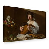 Slika na platnu Svirač lutnje – Caravaggio, 3D prikaz