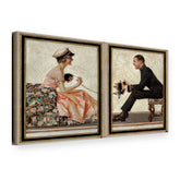 Slika na platnu Zaljubljene ptice – J. C. Leyendecker, 3D prikaz