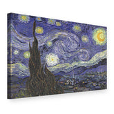 Slika na platnu Zvjezdana noć – Vincent van Gogh, 3D prikaz