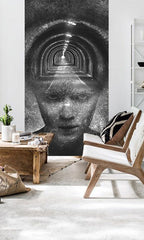 Moderan slika na platnu s motivom Zoya VERDI + ljepilo Besplatno u bijelo-plavih nijansama, tajanstvena atmosfera, pogodan za kancelarije | Foto tapeta za zid Zoya VERDI + ljepilo Besplatno – glavna