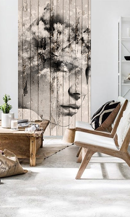 Moderan slika s motivom Zoya VERDI + ljepilo Besplatno, oblaci u plavo-narandžastih nijansama | Foto tapeta za zid Zoya VERDI + ljepilo Besplatno – pregled