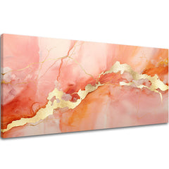 Zlatni dodir na platnu Elegancija mramorne zore