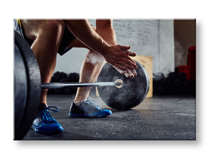 Moderan slika na platnu s motivom o istrajnosti, motivacioni citat, sportski motiv u plavo-sivih nijansama, intenzivna atmosfera, pogodan za radne sobe – glavna