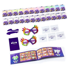 Moderan slika na platnu u ljubičasto-bijelih nijansama, razigrana atmosfera, kreativnost | OKTO kreativna set samotvrdnúcej hmoty 24 pastelových odtieňov – proizvod
