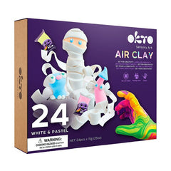 Moderan slika na platnu u ljubičasto-bijelih nijansama, razigrana atmosfera, kreativnost | OKTO kreativna set samotvrdnúcej hmoty 24 pastelových odtieňov – glavna