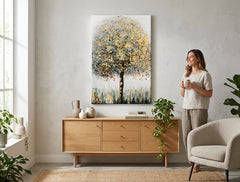 Ručno oslikana zidna slika STROM 1 dio - 60x90 cm