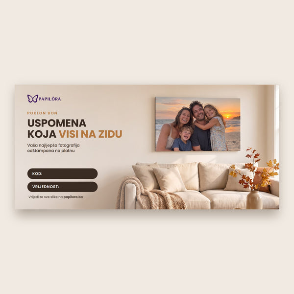 Darčekový poukaz – Uspomena na zidu