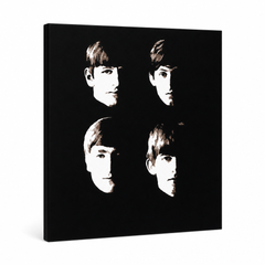 Ručno oslikana POP Art slika BEATLES 1 komad beat9 – 3D vizualizacija ručno oslikanog platna na bijeloj pozadini. Dominantne boje: crna, bež, smeđa.