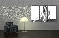Pop art slika s motivom Kate Moss, priroda u bijelo-crnih nijansama | Ručno slikan POP Art slika Kate Moss, ljepota – pregled
