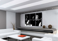 Ručno slikan slika na platnu s motivom SCARFACE-AL PACINO u crno-bijelih nijansama, dramatična atmosfera, filmski svijet i luksuzan utisak | Ručno slikan POP Art slika SCARFACE-AL PACINO – glavna