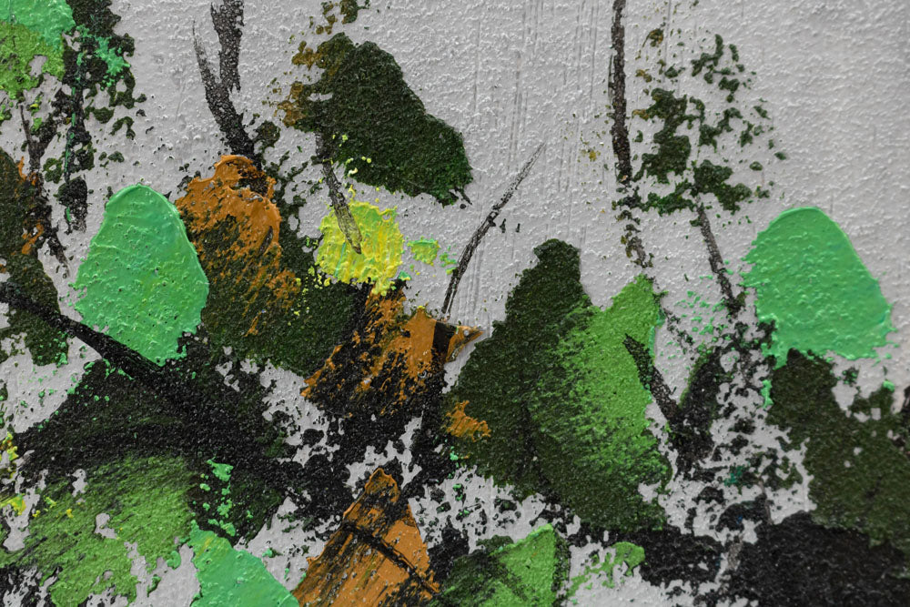 Pop art slika na platnu s motivom PAUN, ptica u bijelo-plavih nijansama, elegantna atmosfera, priroda i elegancija, pogodan za hodnika | Slikana slika za zid PAUN – proizvod, pogled 4