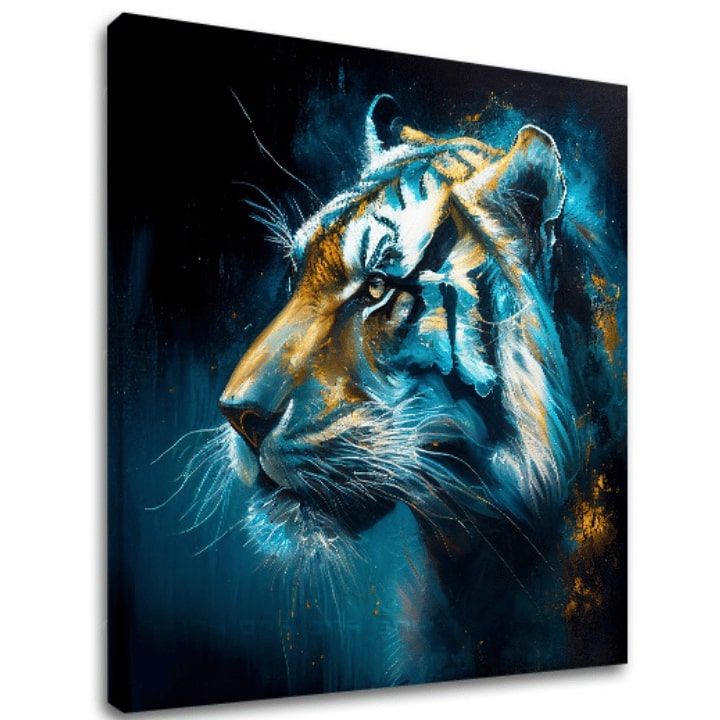 Set Wild Kingdom – Duh tigra, 3D canvas gallery-wrap platno ručno dorađeno akrilom
