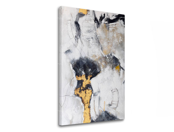 Industrijski slika na platnu s motivom priroda u bijelo-plavih nijansama, sofisticirana atmosfera, pogodan za hodnika | Slika na platnu APSTRAKT – proizvod