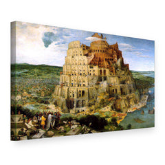 Slika na platnu Babilonska kula – Pieter Bruegel, 3D prikaz