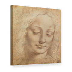 Slika na platnu Glava žene III – Leonardo da Vinci, 3D prikaz