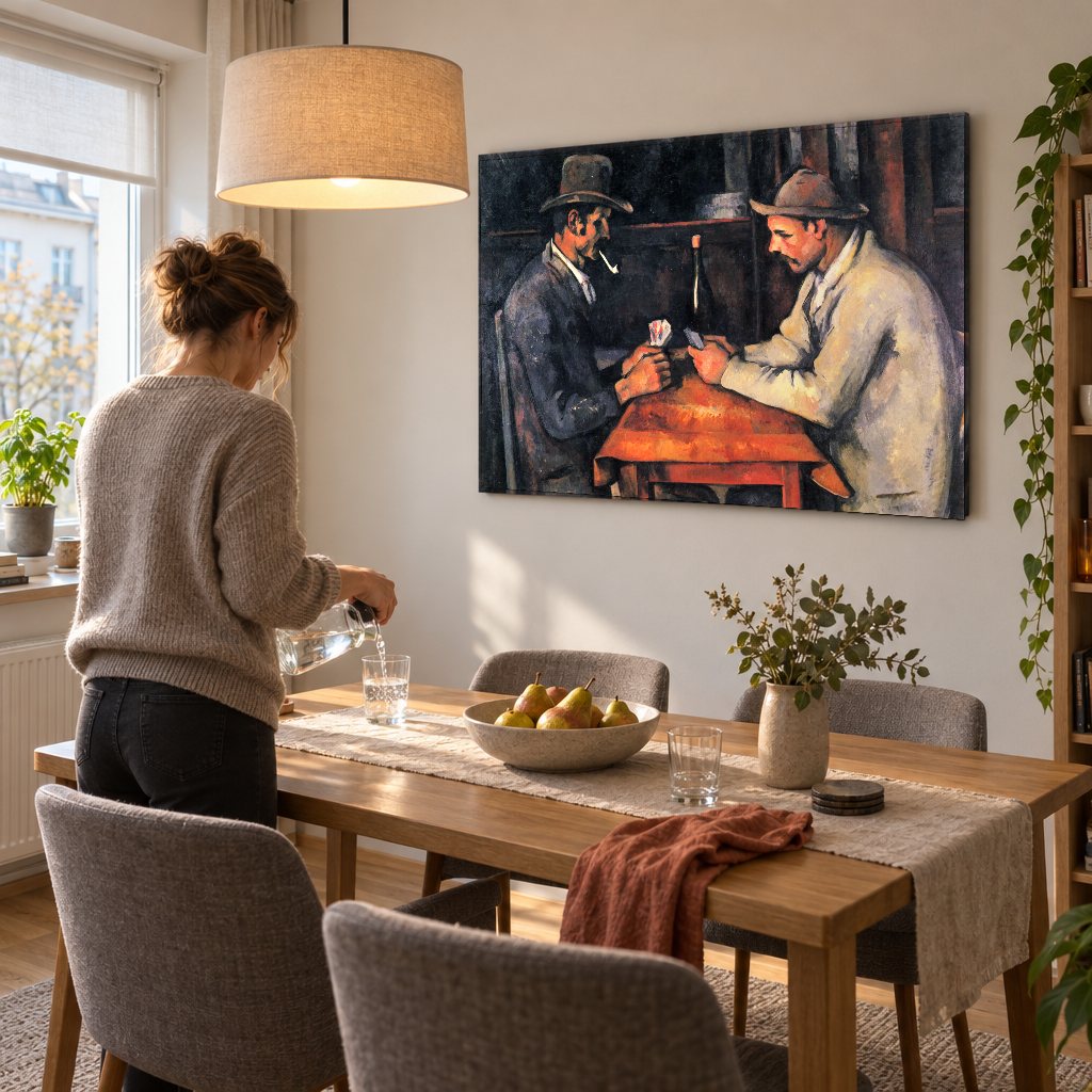 Slika na platnu Kartaši – Paul Cézanne u trpezariji