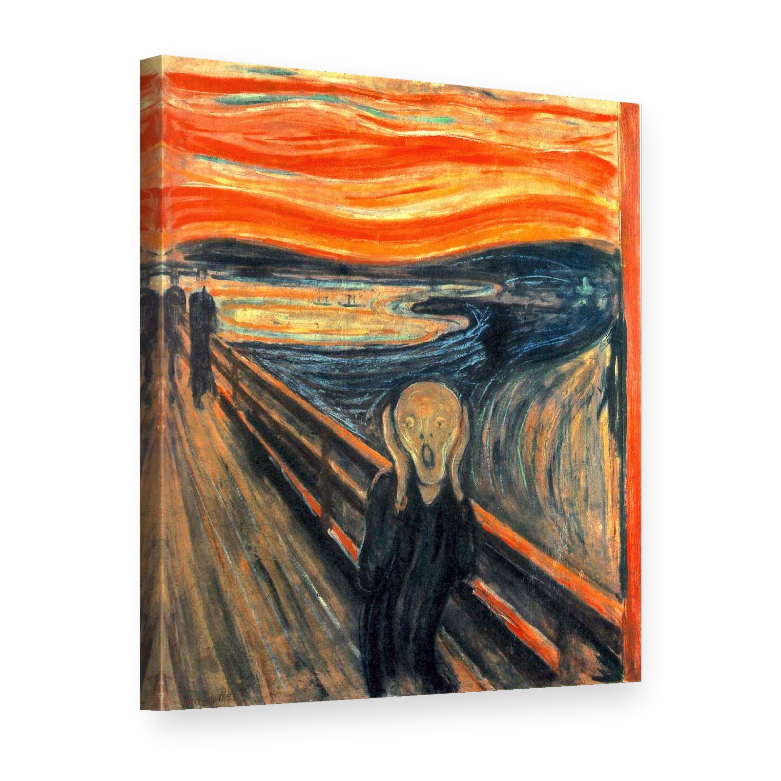 Slika na platnu Krik – Edvard Munch, 3D prikaz