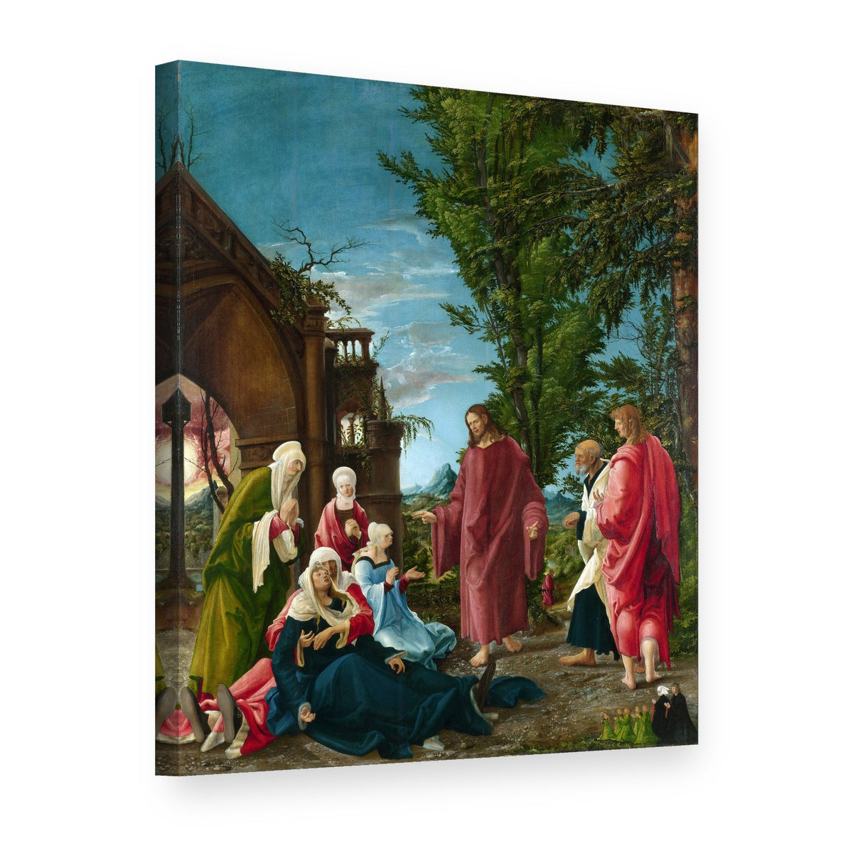 Slika na platnu Krist se oprašta od majke – Albrecht Altdorfer, 3D prikaz