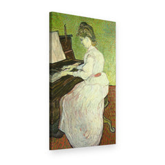 Slika na platnu Marguerite Gachet za klavirom – Vincent van Gogh, 3D prikaz