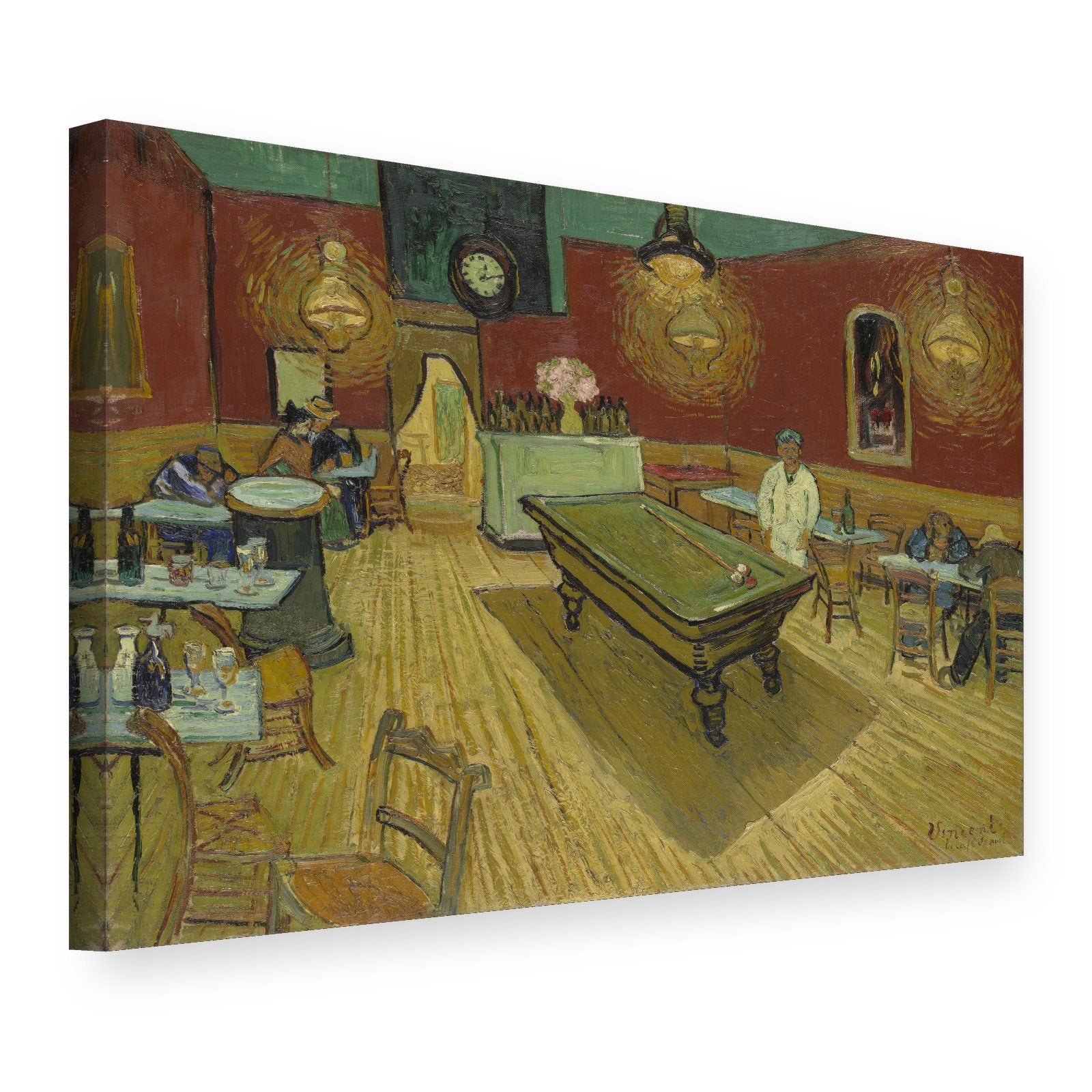Slika na platnu Noćna kafana – Vincent van Gogh, 3D prikaz