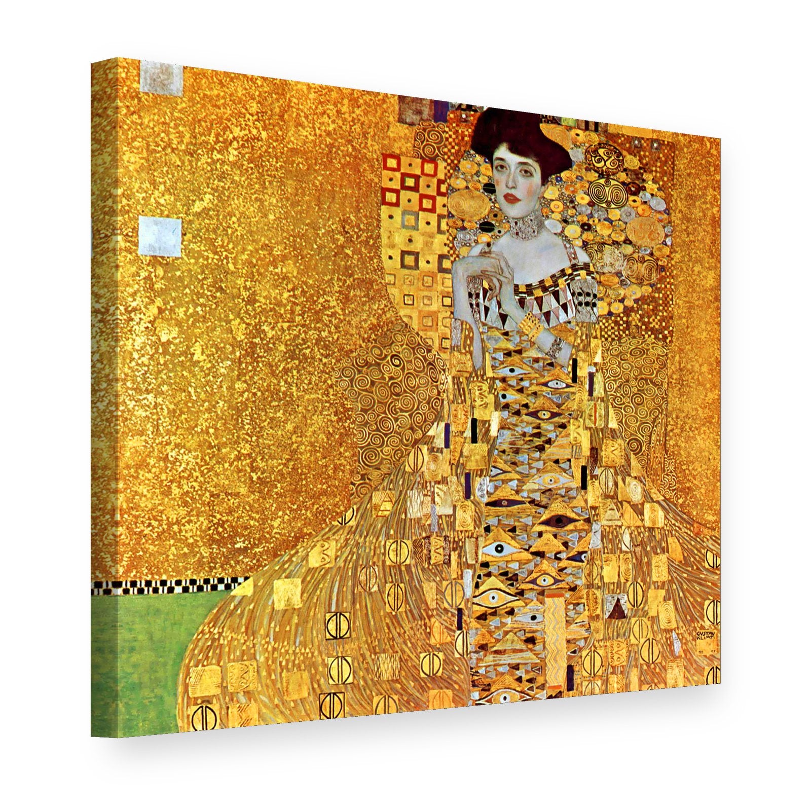 Slika na platnu Portret Adele Bloch-Bauer – Gustav Klimt, 3D prikaz