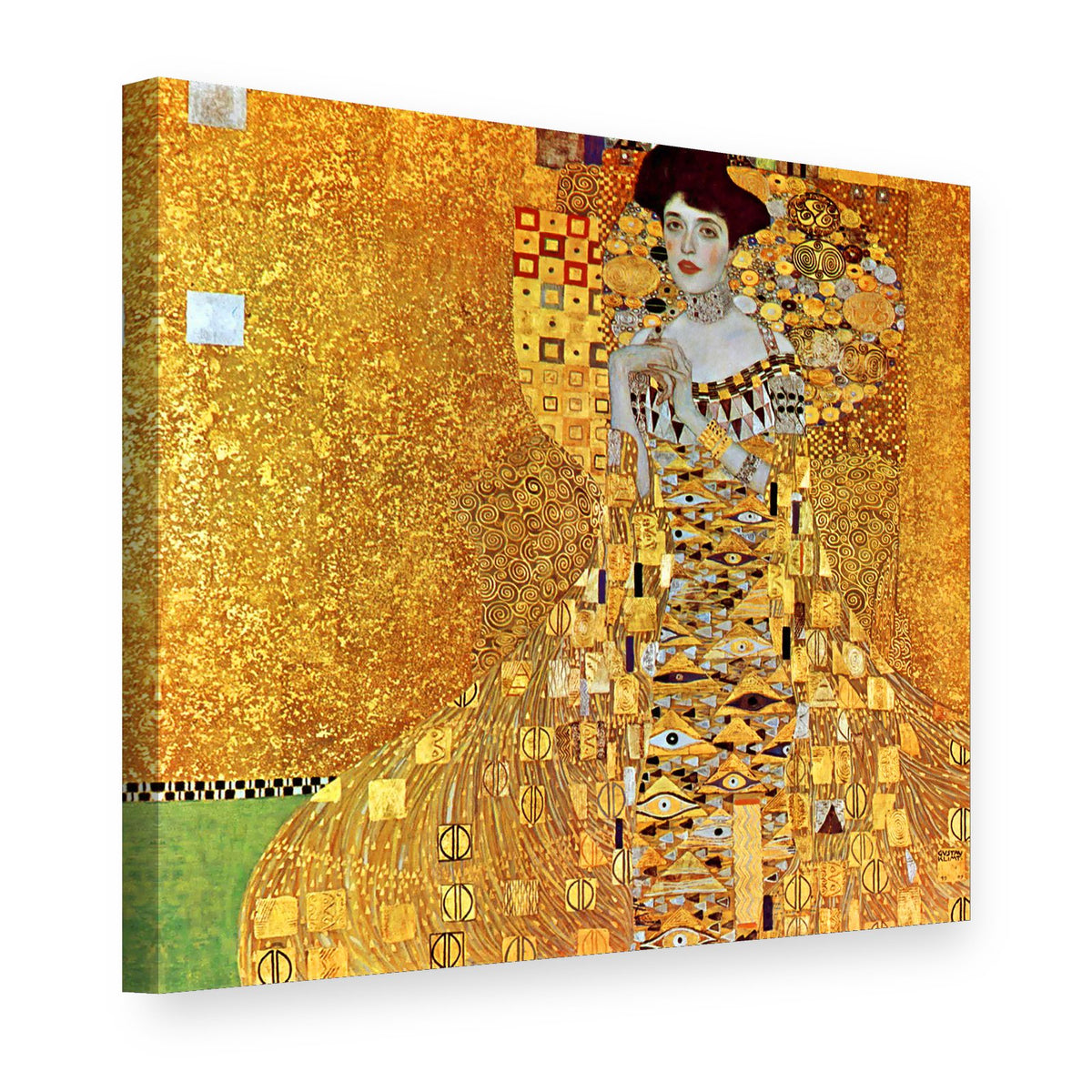 Slika na platnu Portret Adele Bloch-Bauer – Gustav Klimt, 3D prikaz