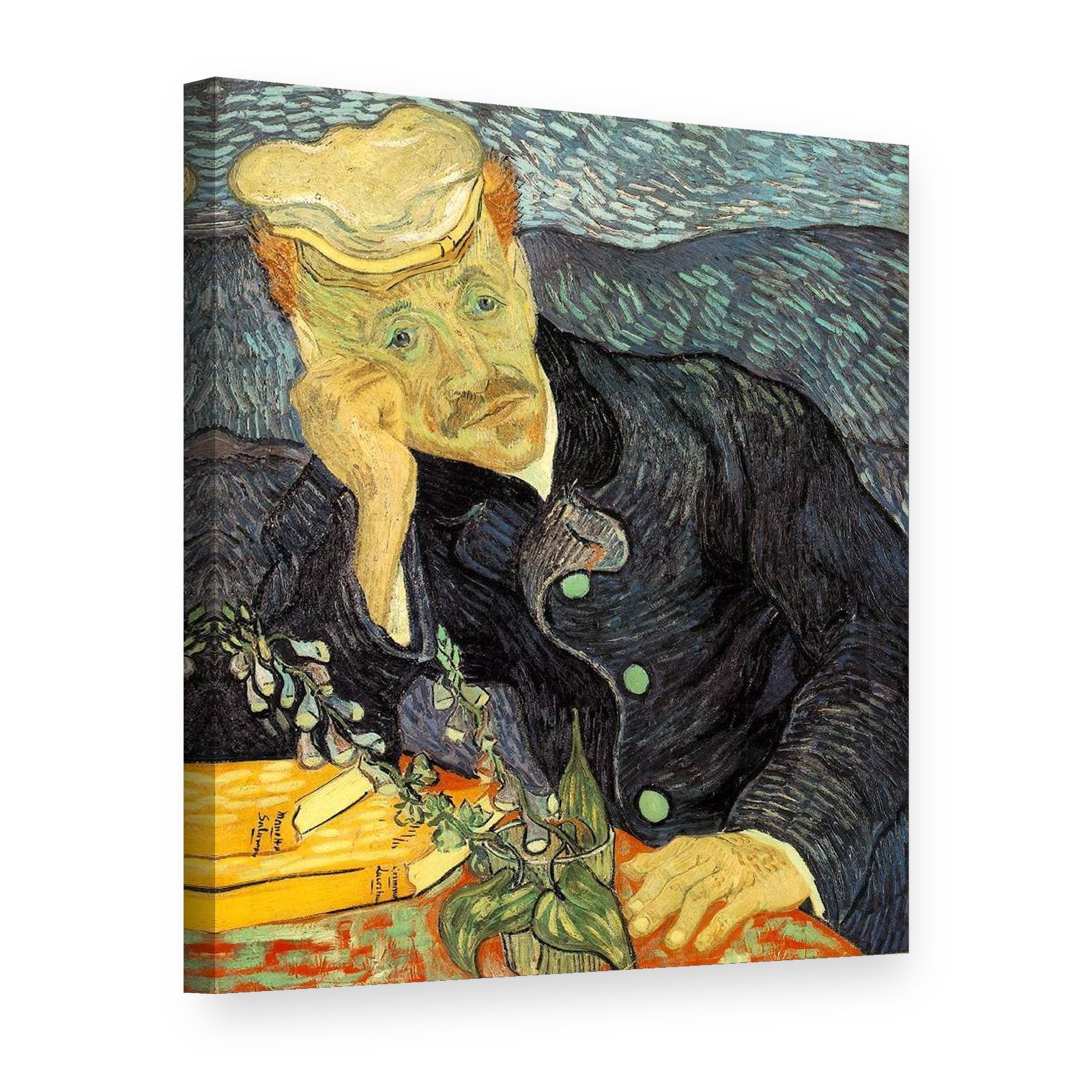 Slika na platnu Portret doktora Gacheta – Vincent van Gogh, 3D prikaz