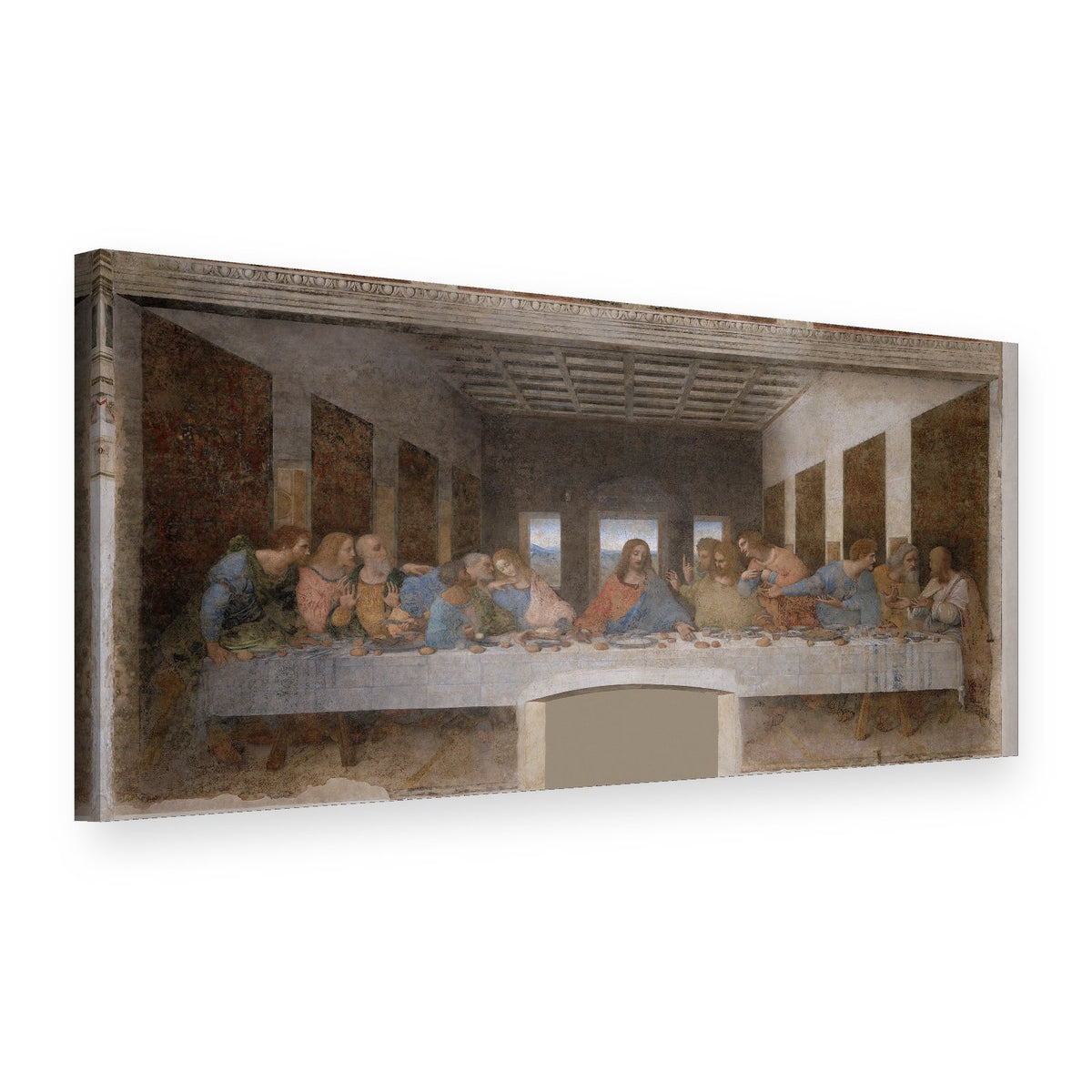 Slika na platnu Posljednja večera – Leonardo da Vinci, 3D prikaz