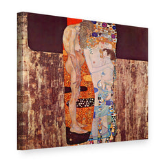 Slika na platnu Tri životna doba žene – Gustav Klimt, 3D prikaz