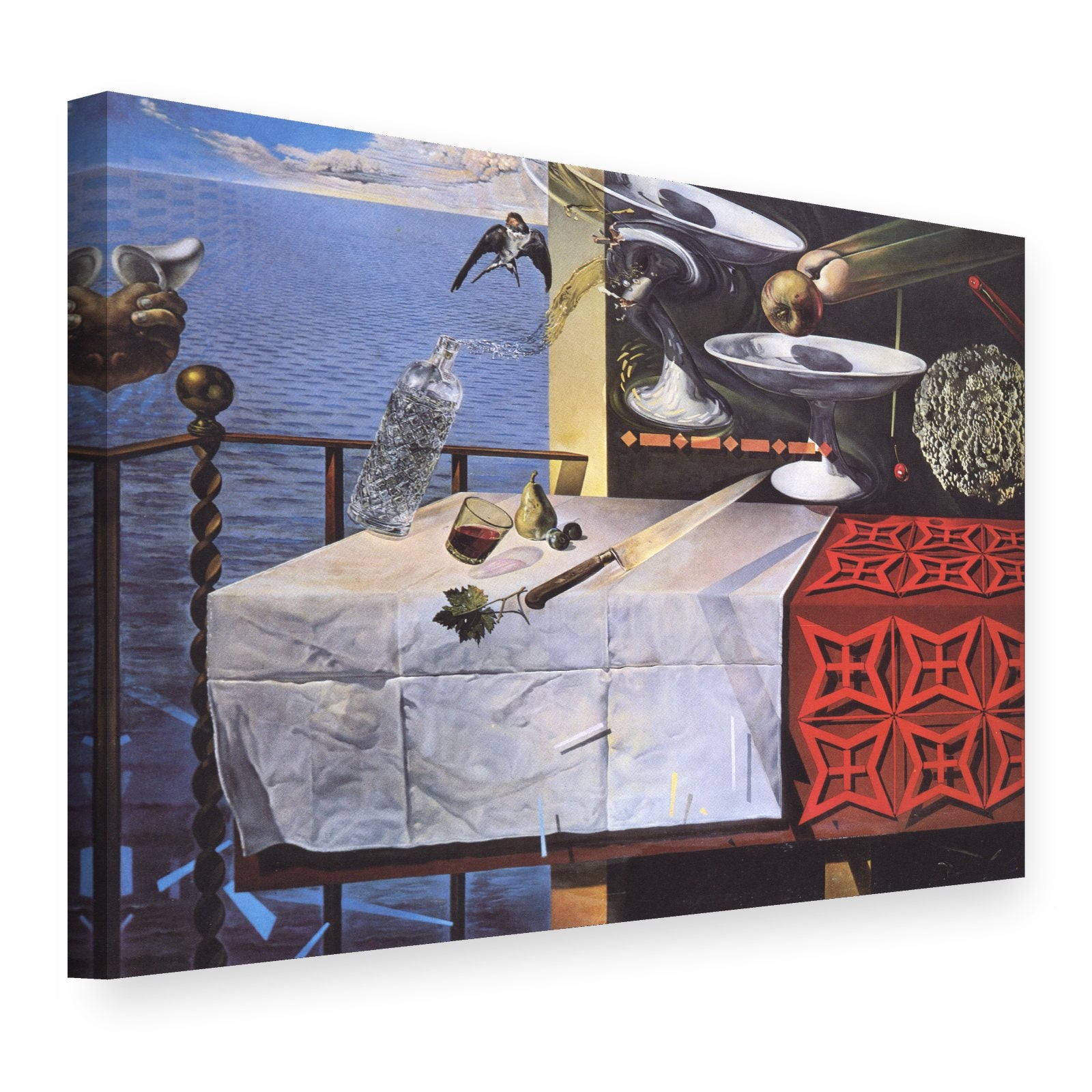 Slika na platnu Živa mrtva priroda – Salvador Dalí, 3D prikaz