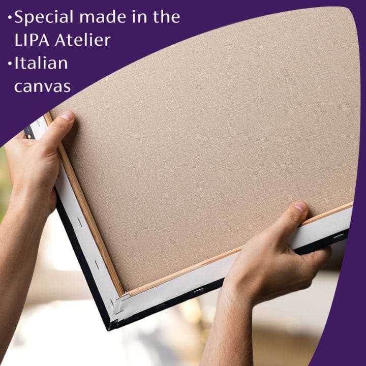 Ručno slikan slika na platnu s motivom Prince - Fialový elegán, nostalgija | Slika Prince - Fialový elegán, zidna dekoracija – proizvod, pogled 4