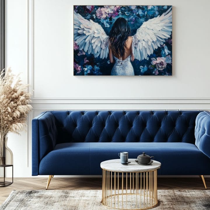 slika anđela u umjetničkom ateljeu – Papilora Premium Art.