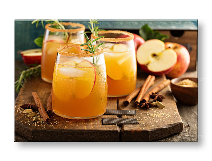 Klasičan slika na platnu s motivom LETNÝ DRINK u zeleno-crvenih nijansama, ugodna atmosfera, pogodan za kuhinje | Slika za zid LETNÝ DRINK_079-11 – glavna