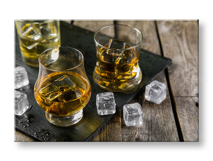 Klasičan slika na platnu s motivom DRINK S LADOM u zlatno-crnih nijansama, sofisticirana atmosfera, luksuzan utisak, pogodan za kuhinje | Slika za zid DRINK S LADOM_068-11 – glavna