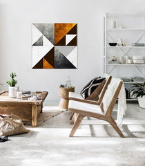 U skandinavskom stilu slika s motivom Dialogue with Modern Creation, mapa, priroda u bijelo-sivih nijansama | Slika za zid Dialogue with Modern Creation – pregled