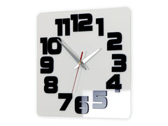 Moderan zidni sat LOGIC WHITE-BLACK whiteblack - slika 2