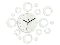 Moderan zidni sat RINGS WHITE white - glavna slika