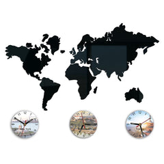 Moderan zidni sat WORLD MAP - slika 2