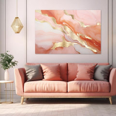 Sa zlatnim tiskom slika na platnu s motivom Odlesky ranného sunca, pejzaž, priroda u bijelo-zlatnih nijansama, elegantna atmosfera, pogodan za dnevnog boravka – proizvod
